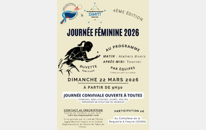 Journée féminine - le 22 mars 2026 à La Raquette